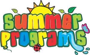Colorful Summer Programs Graphic