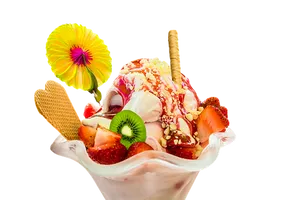 Colorful Sundae Delight PNG image