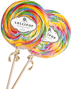 Colorful Swirl Lollipops PNG