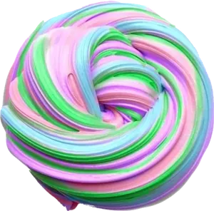 Colorful Swirled Slime Texture PNG image