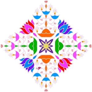 Colorful_ Symmetrical_ Rangoli_ Design.png PNG image