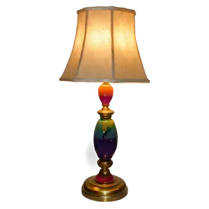 Colorful Table Lamp PNG Wrn