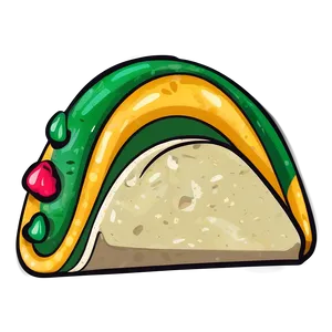 Colorful Taco Clipart Png Ppk84 PNG image