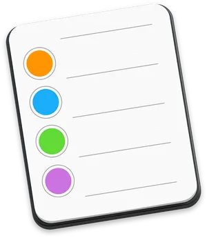 Colorful Tasks Reminder App Icon PNG image