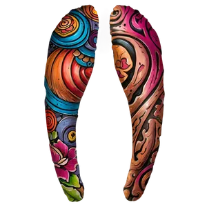 Colorful Tattoo Sleeve Drawing Png 06122024 PNG image