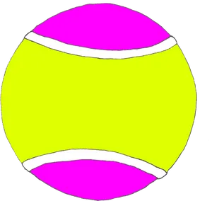 Colorful Tennis Ball Illustration.png PNG image