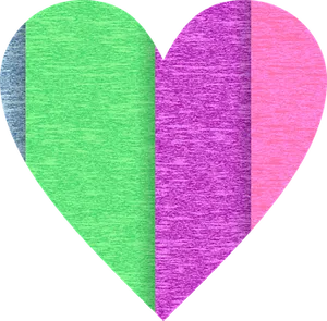 Colorful Textured Heart
