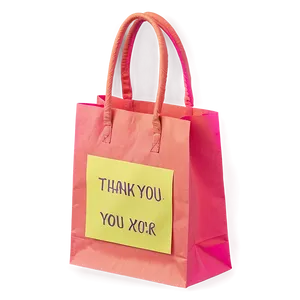 Colorful Thank You Bag Png Asg PNG image