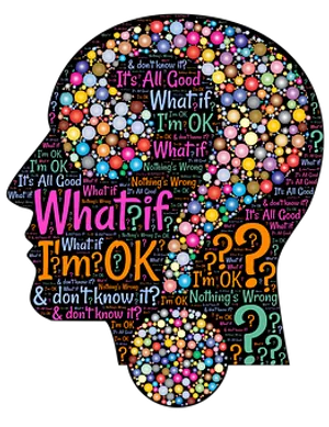 Colorful Thought Bubble Questionsand Emotions