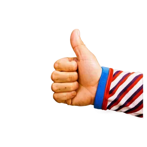 Colorful Thumbs Up Artwork PNG Jjr28