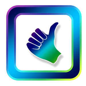 Colorful Thumbs Up Icon