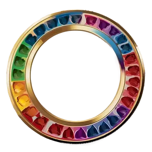 Colorful Token Frame PNG Ytg66