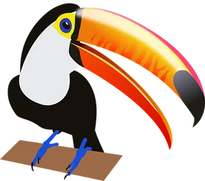 Colorful Toucan Vector Illustration
