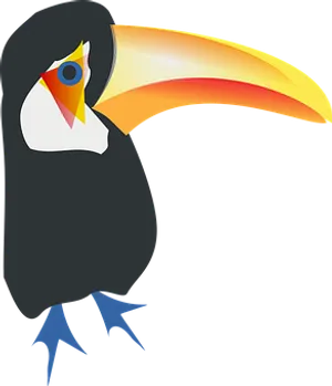 Colorful Toucan Vector Illustration