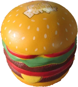 Colorful Toy Hamburger Stress Ball PNG image