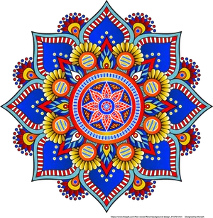 Colorful Traditional Mandala Design