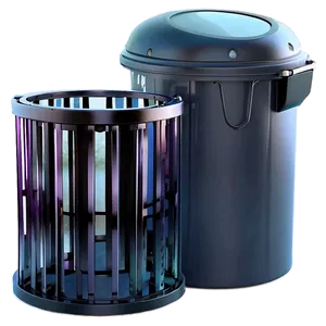 Colorful Trash Bin Concept PNG 77