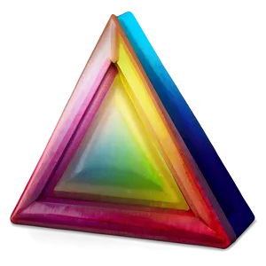 Colorful Triangle Art PNG Eag46