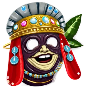 Colorful_ Tribal_ Mask_ Illustration