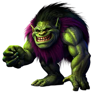 Colorful Troll Art PNG 56