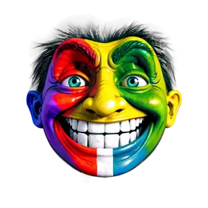 Colorful Trollface PNG 05232024