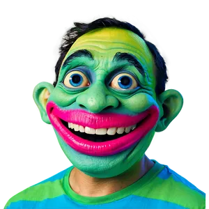 Colorful Trollface PNG 56