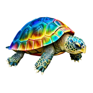 Colorful Turtle Artwork Png Wce44 PNG image