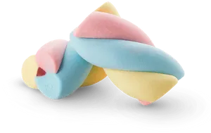 Colorful Twisted Marshmallows PNG image