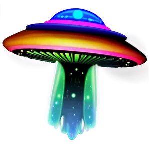 Colorful Ufo PNG 70