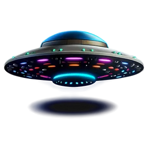 Colorful Ufo PNG 8