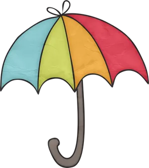 Colorful Umbrella Black Background PNG image