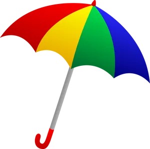 Colorful Umbrella Black Background