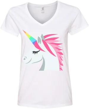 Colorful Unicorn Graphic T Shirt Design PNG image