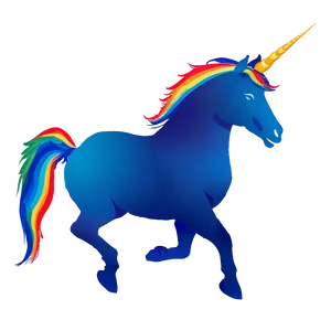 Colorful Unicorn Silhouette PNG Psr28 PNG