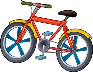 Colorful Vector Bicycle PNG image