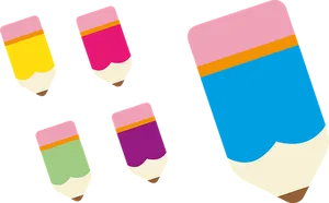 Colorful Vector Pencils