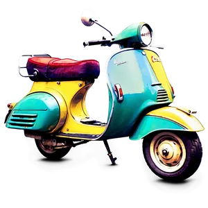Colorful Vespa Collection PNG 06252024