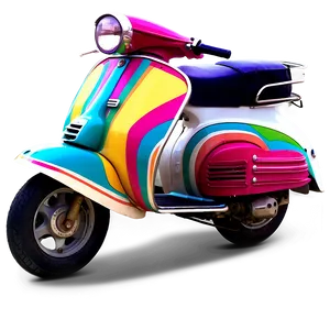 Colorful Vespa Collection Png Byj PNG image