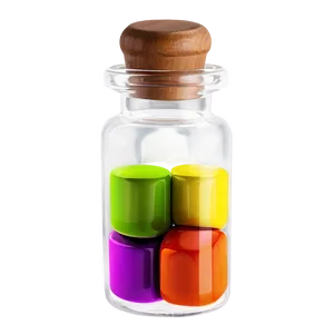 Colorful Vial Png 06122024 PNG image