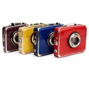 Colorful Vintage Camera PNG 06212024