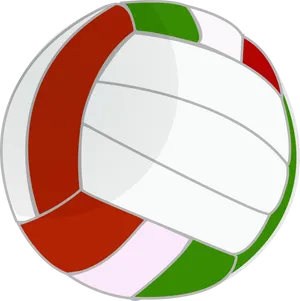 Colorful Volleyball Vector Illustration PNG