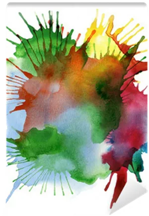 Colorful Watercolor Splash Transparent Background PNG image