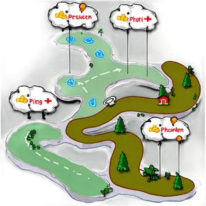 Colorful Weather Map Illustration