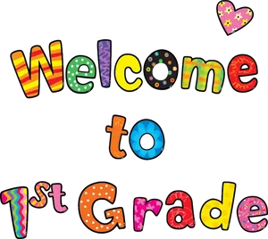 Colorful Welcometo1st Grade PNG image
