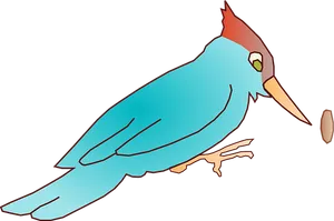 Colorful Woodpecker Illustration PNG