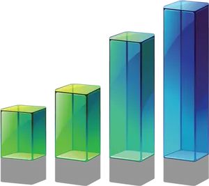 Colorful3 D Bar Graph Progression PNG image