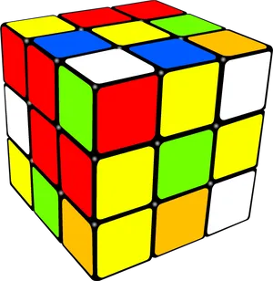 Colorful3 D Rubiks Cube PNG image