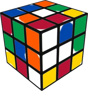 Colorful3 D Rubiks Cube PNG image