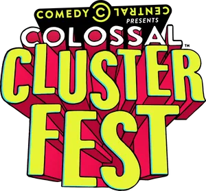 Colossal Cluster Fest Comedy Event Logo PNG image