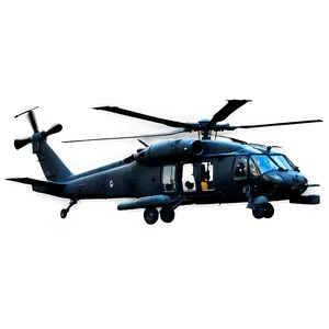 Combat Black Hawk Helicopter PNG 06252024 PNG